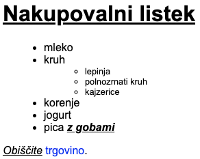Prikaz dedovanja slogov
