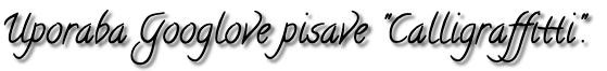 Uporaba pisav s spleta