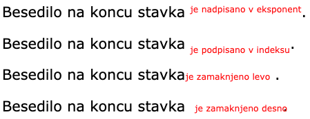 Relativno pozicioniranje elementov