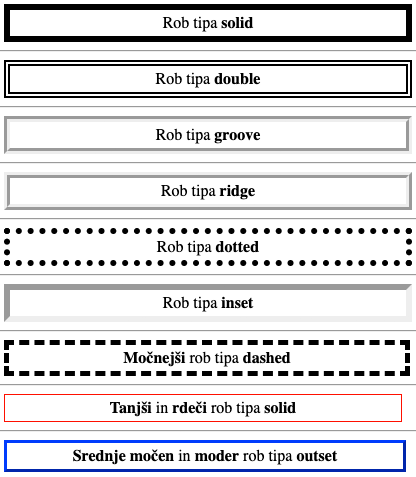 Robovi blokovnih elementov