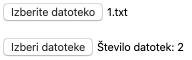 Primer uporabe vnosnega polja datoteke `file`