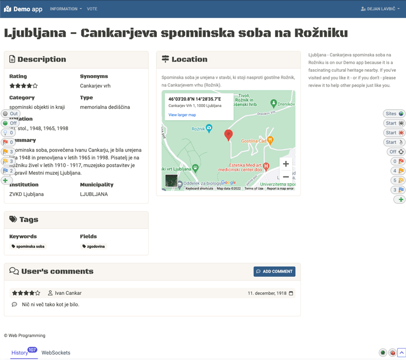Funkcionalnost HUD v orodju OWASP ZAP