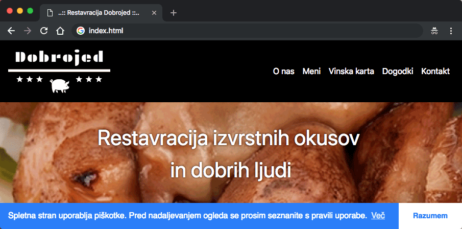 Soglasje za uporabo piškotkov