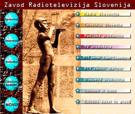 Izgled spletne strani RTV Slovenija na dan **2. 8. 1999**