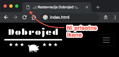 Ni prisotne ikone
